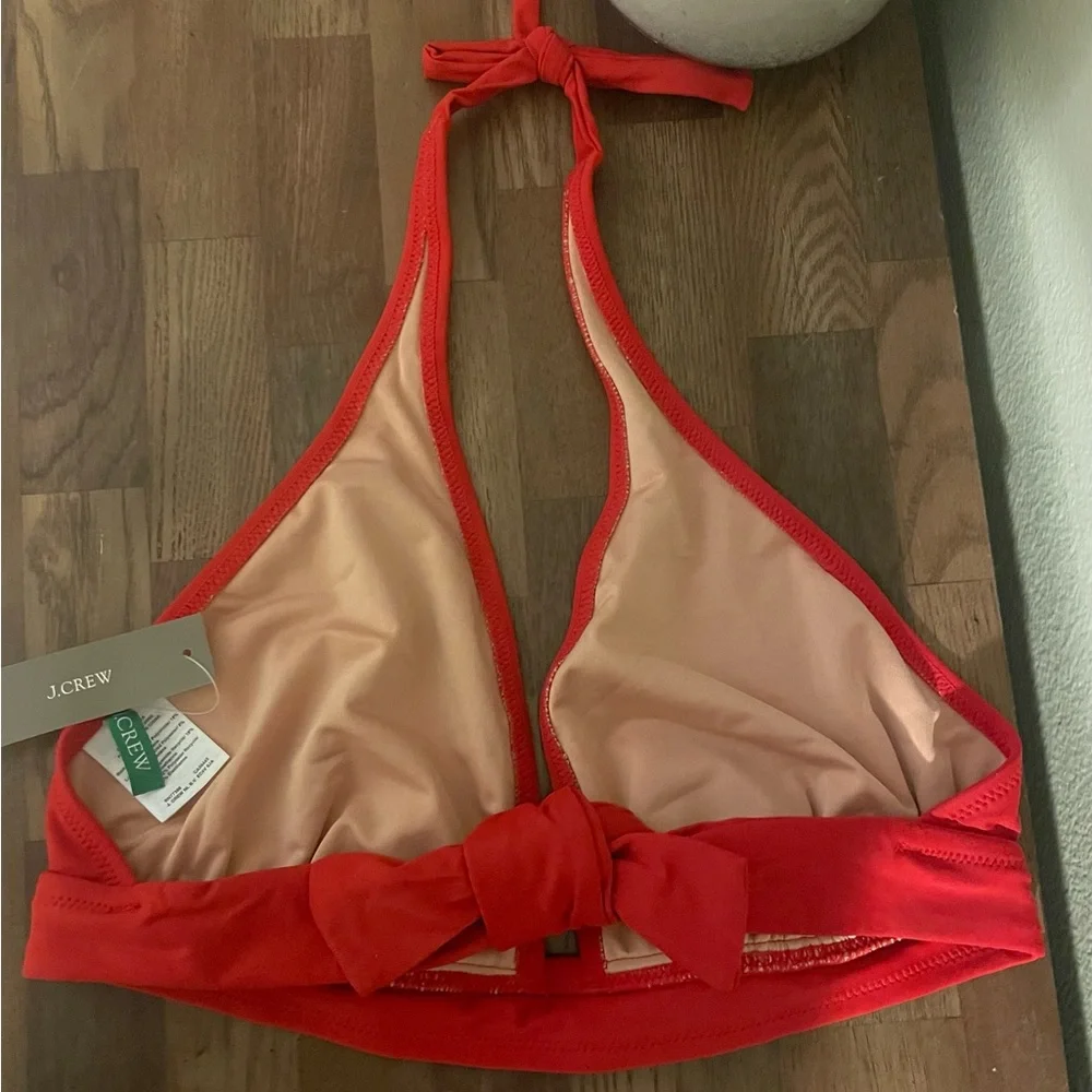 NEW…J. Crew Halter Tie-Back Bikini Top - Picture 2 of 3